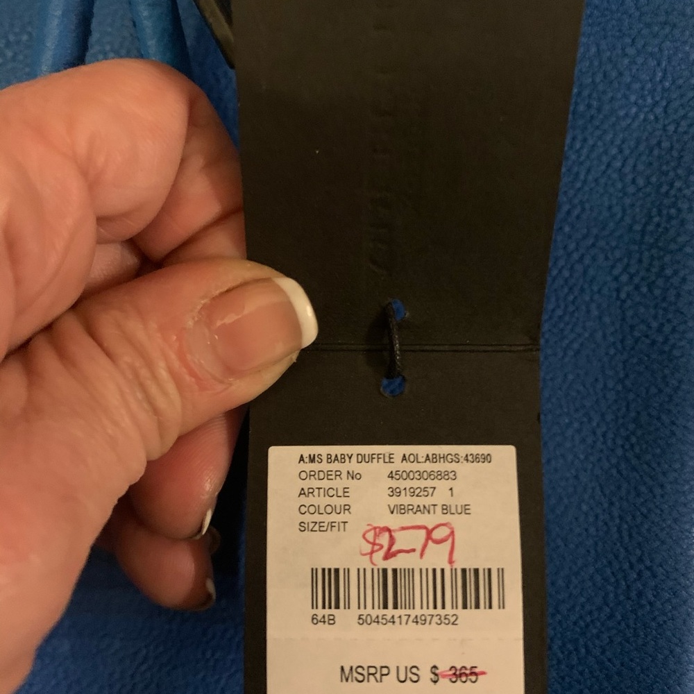 Burberry‎ Prorsum Authentic NWT Electric blue bag - Picture 4 of 8